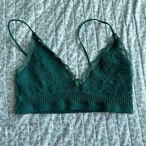 Urban Outfitters Teal Lace Bralette
